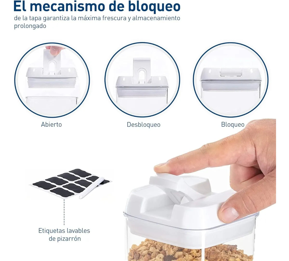 Set de 9 Contenedores Herméticos Premium – Ordena, Conserva y Simplifica tu Cocina